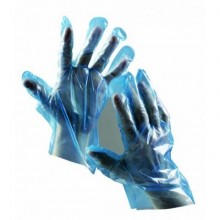 Jednorázové PE rukavice DUCK BLUE modré