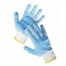 Pracovné rukavice s terčíkmi z PVC QUAIL