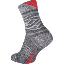 OWAKA ponožky sivá/červená